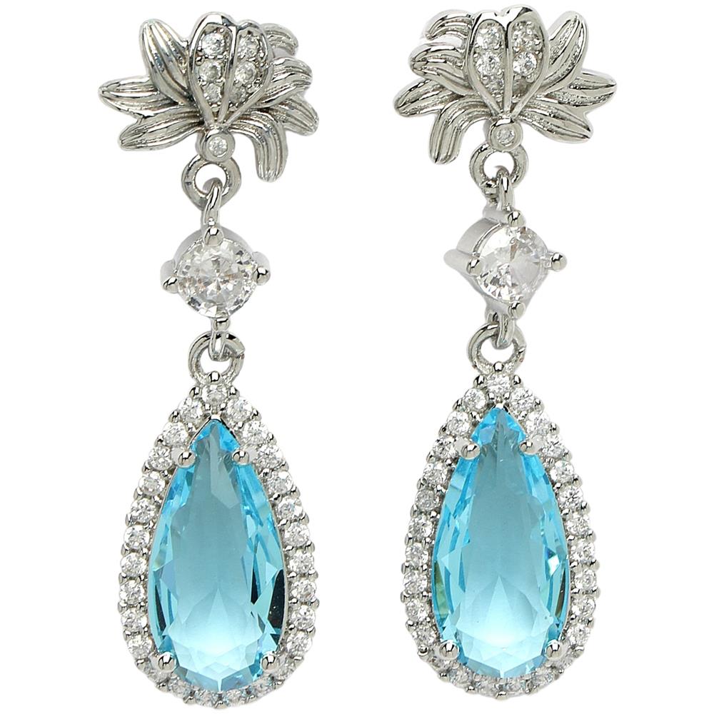 Orecchini Pendenti Classici Monocromatici Collezione Diva - Foto 1