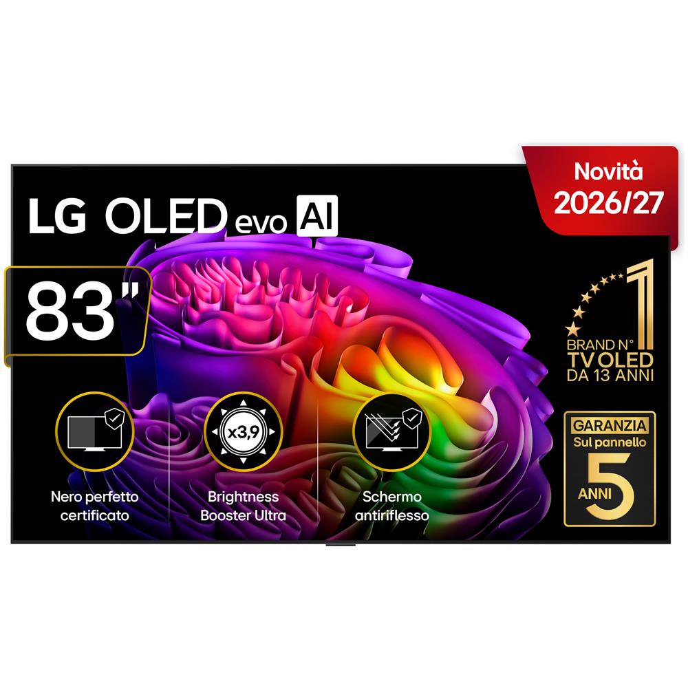 OLED83G64LW.API TV OLED Smart evo AI G6 83 Pollici 4K Ultra HD webOS 26 Dolby Atmos 165Hz - Foto 1