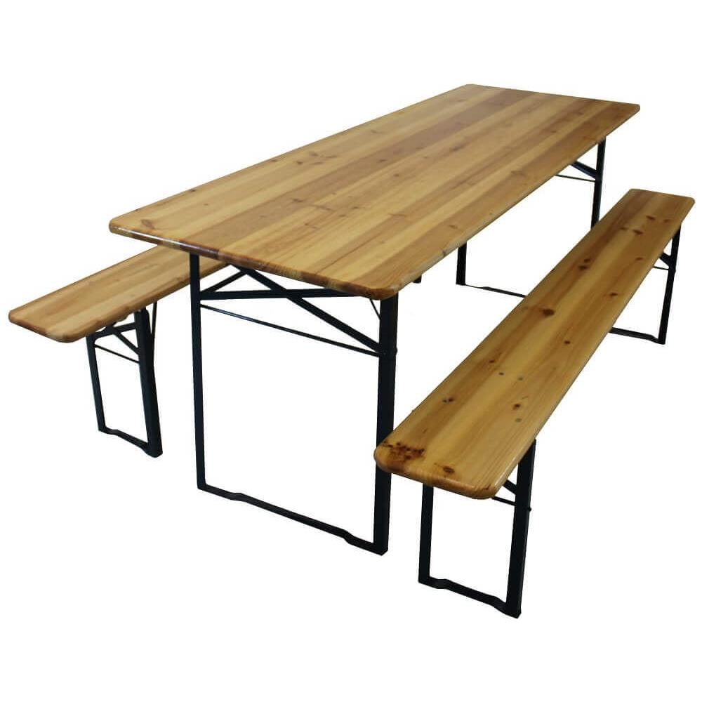 Set Birreria Con Tavolo E Due Panche 220 X 70 Cm - Foto 2