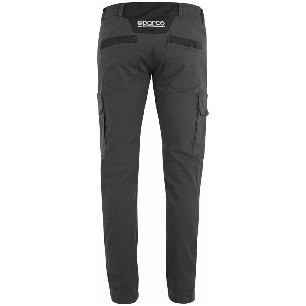 Pantaloni Da Lavoro Sparco Boston Multitasche In Cotone Grigio (M)  - Foto 2