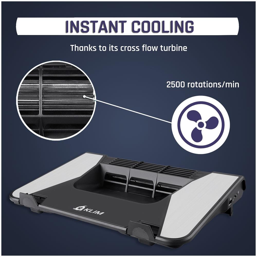 Airflow + L'aria Fredda Entra, L'aria Calda Esce + Il Miglior Raffreddatore Per Laptop + Innovativa Turbina A Flusso Incrociato + Alte Prestazioni + Alta Qualità + Garanzia Di 5 Anni + 10-17"" - Foto 2