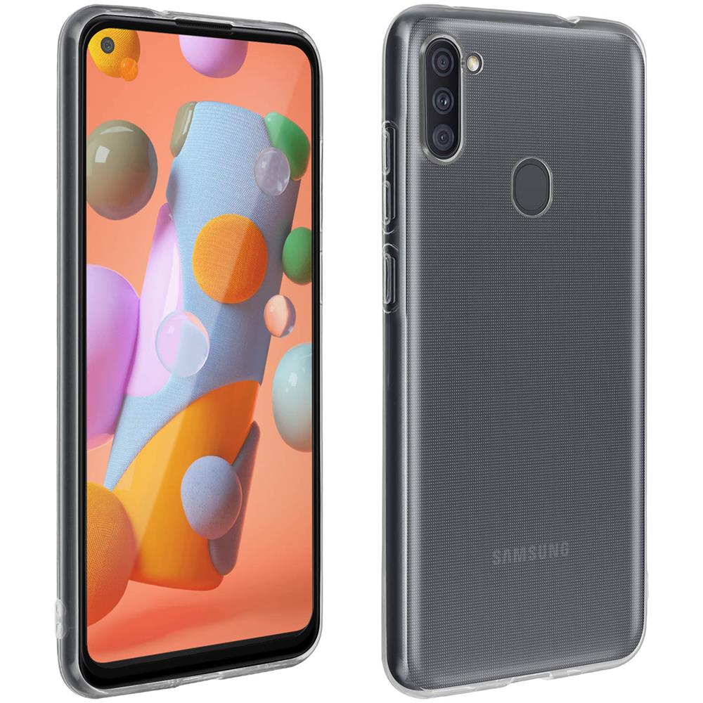 Cover Samsung Galaxy A11 Silicone + Vetro Temperato Bordi Neri - Foto 1