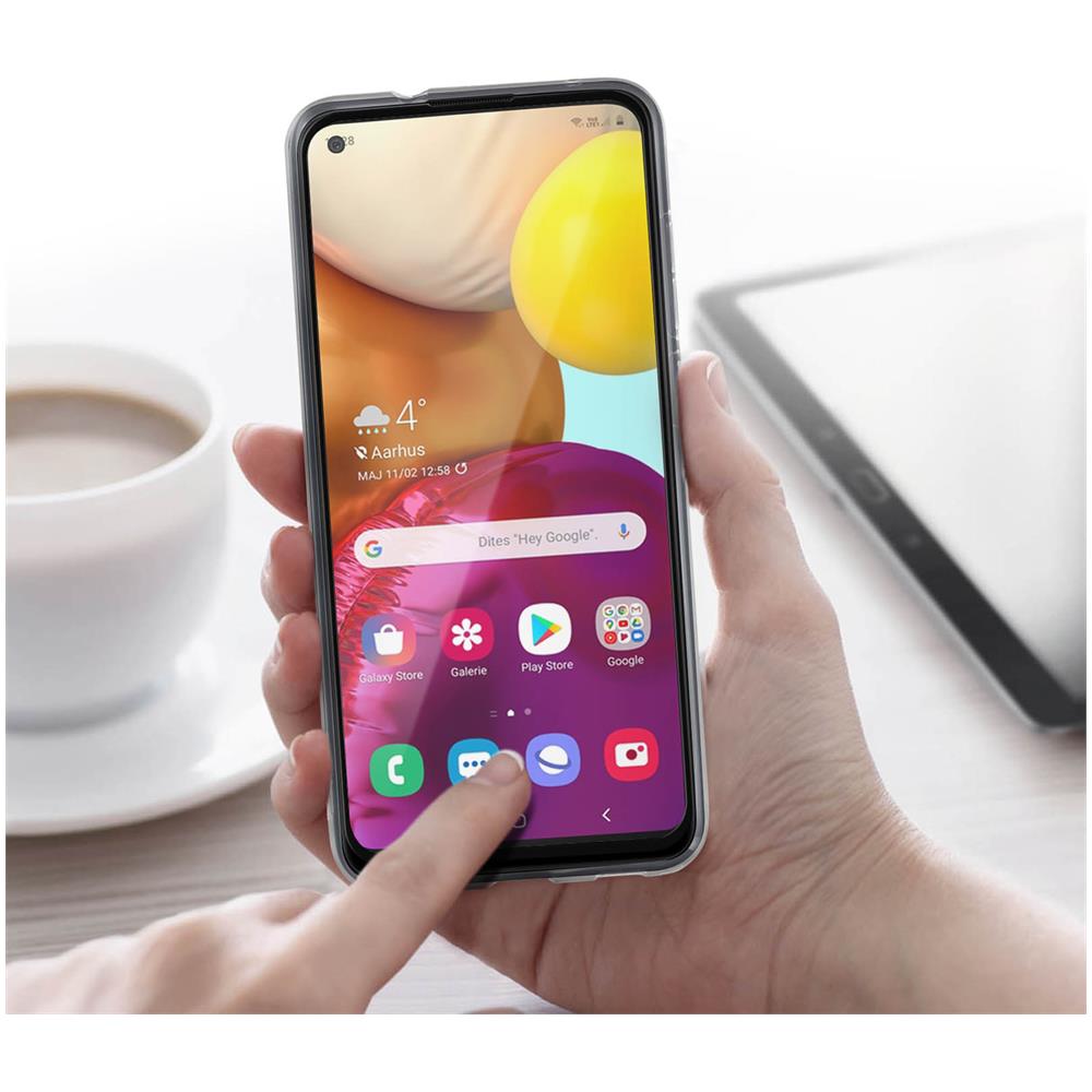 Cover Samsung Galaxy A11 Silicone + Vetro Temperato Bordi Neri - Foto 5