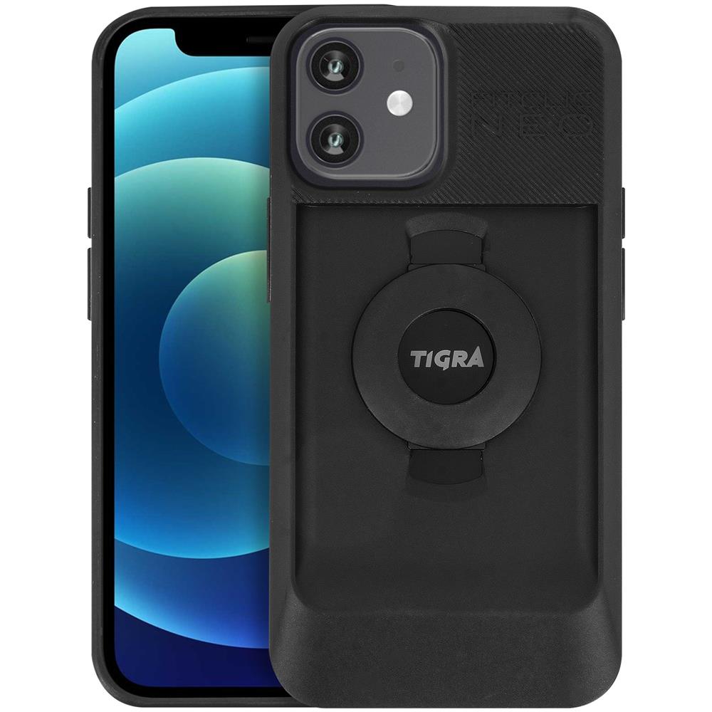 Cover Iphone 12 / 12 Pro Semi-rigida Magnetico / meccanico Fitclic Neo Nero - Foto 2