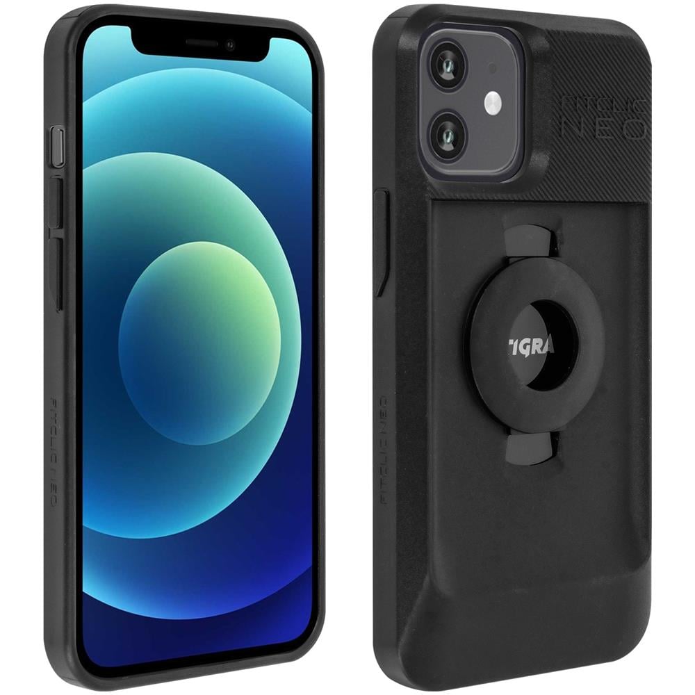 Cover Iphone 12 / 12 Pro Semi-rigida Magnetico / meccanico Fitclic Neo Nero - Foto 1