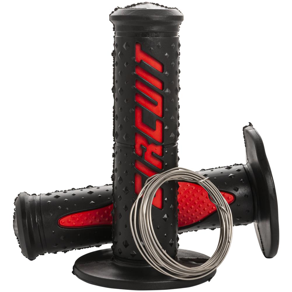 Coppia Manopole Electra Nera / rossa - Foto 1