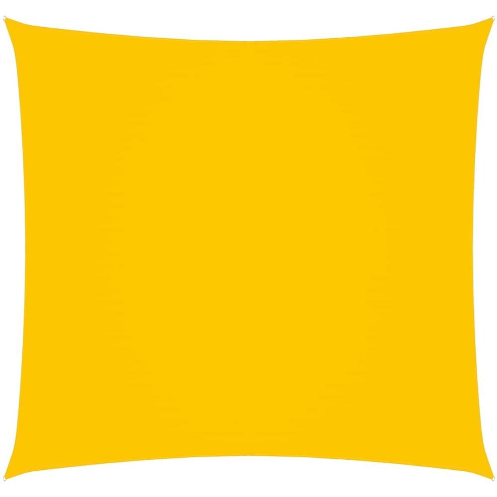 Parasole a Vela in Tela Oxford Quadrato 4,5x4,5 m Giallo - Foto 1