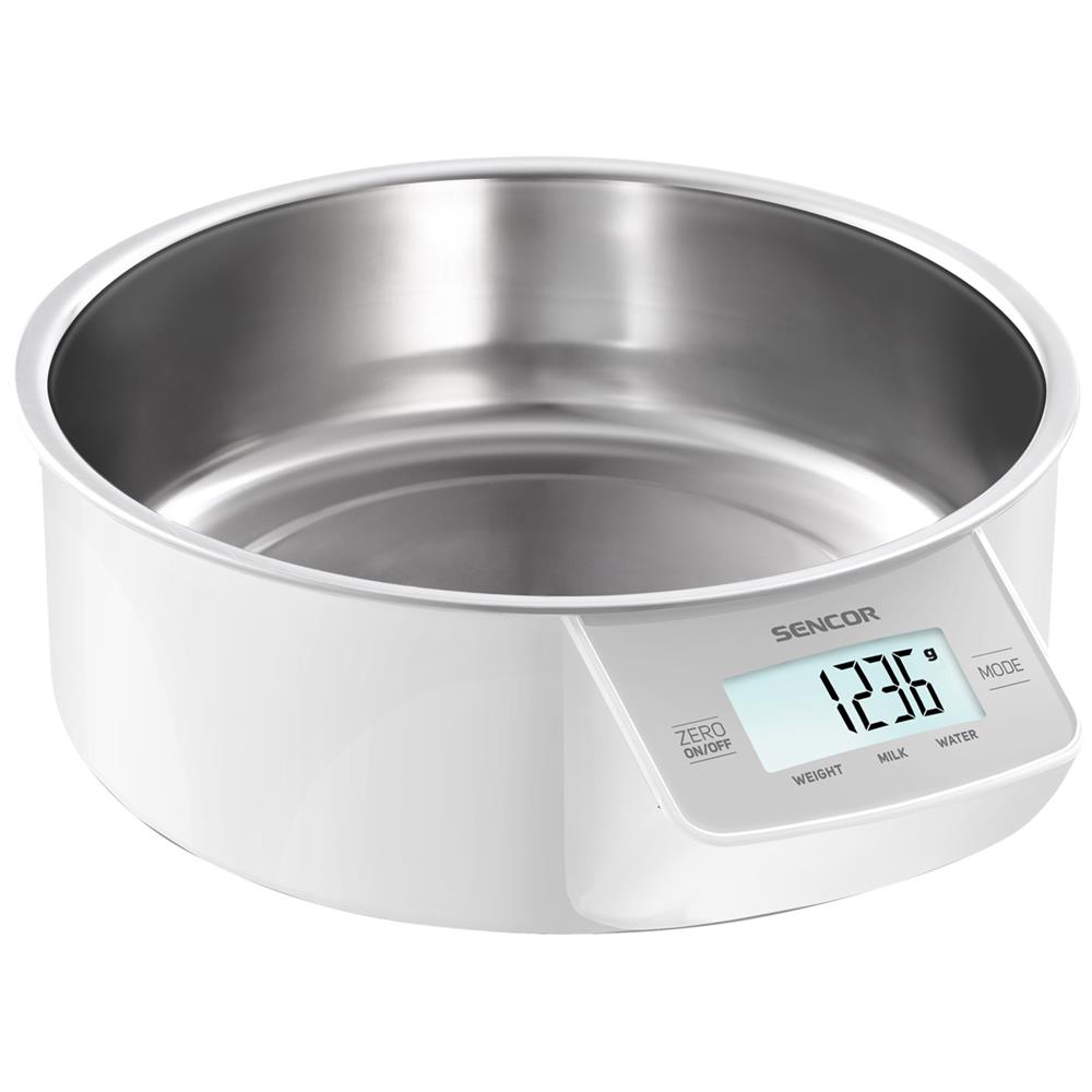 SKS 4030WH, LCD, 40 x 18 mm, Acciaio inossidabile, Bianco, 188 x 225 x 73 mm, 390g, 7,3 cm - Foto 1