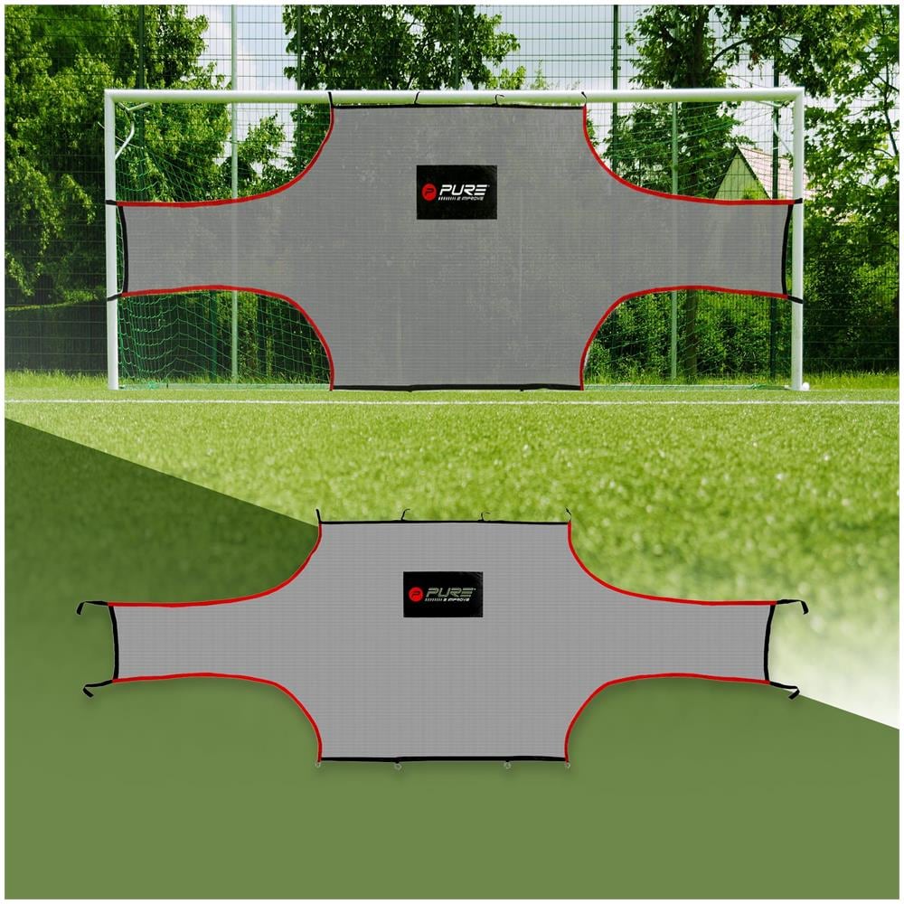 Rete Porta Per Allenamento Calcio In Polietilene 500x200 Cm Grigio / rosso - Foto 5