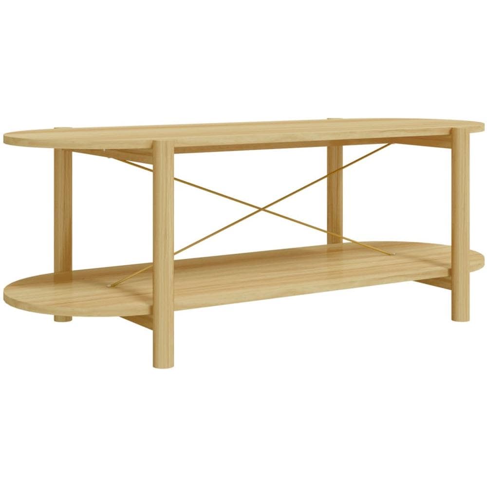 Tavolino Da Salotto 110x48x40 Cm In Legno Multistrato - Foto 2