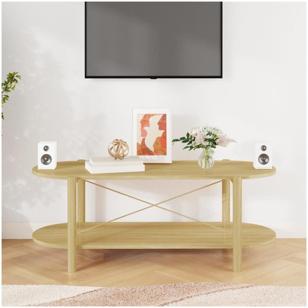 Tavolino Da Salotto 110x48x40 Cm In Legno Multistrato - Foto 3
