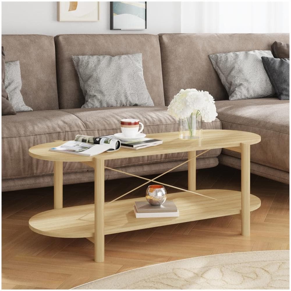 Tavolino Da Salotto 110x48x40 Cm In Legno Multistrato - Foto 1