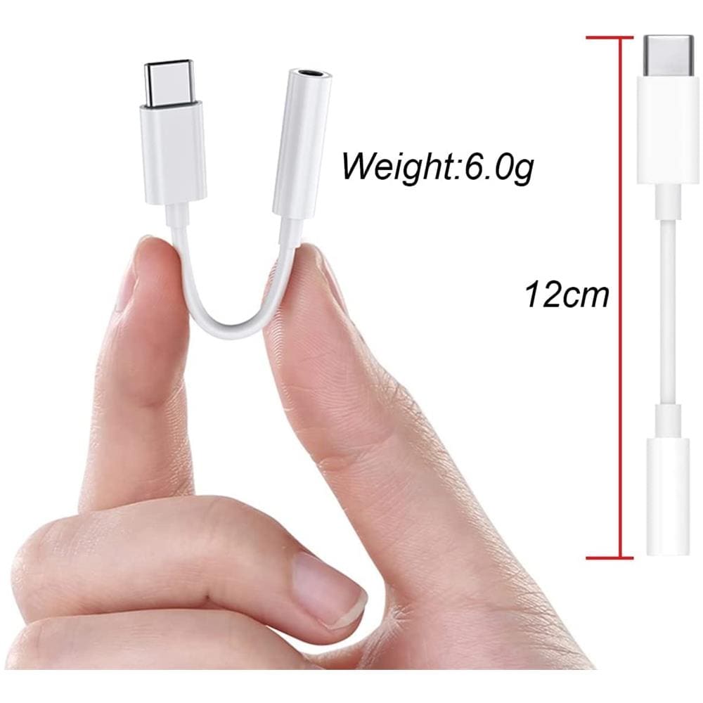 Cavo Da Usb-c Maschio A Audio 3.5 Mm Femmina 12 Cm Bianco - Foto 2