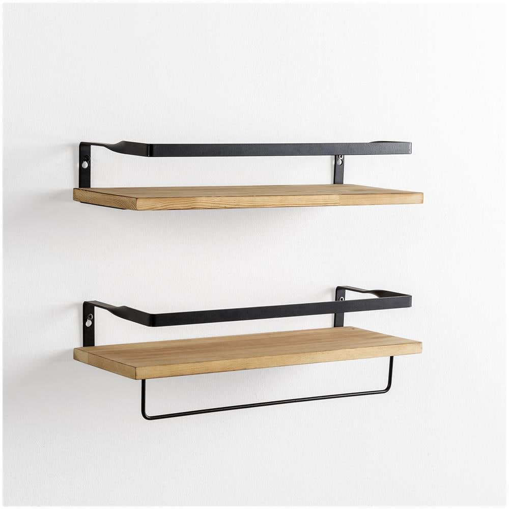 Set Di 2 Mensole Da Muro Xavi Con Portasciugamani - Foto 1