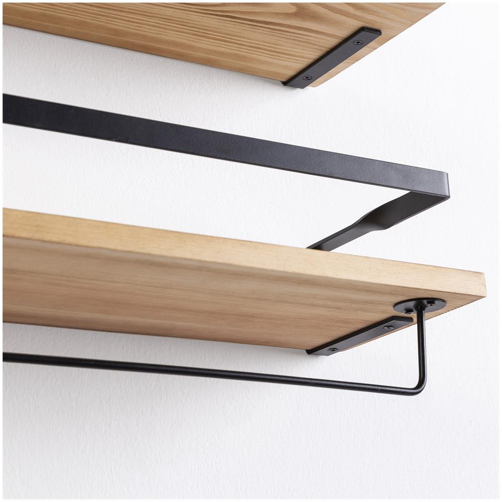 Set Di 2 Mensole Da Muro Xavi Con Portasciugamani - Foto 2