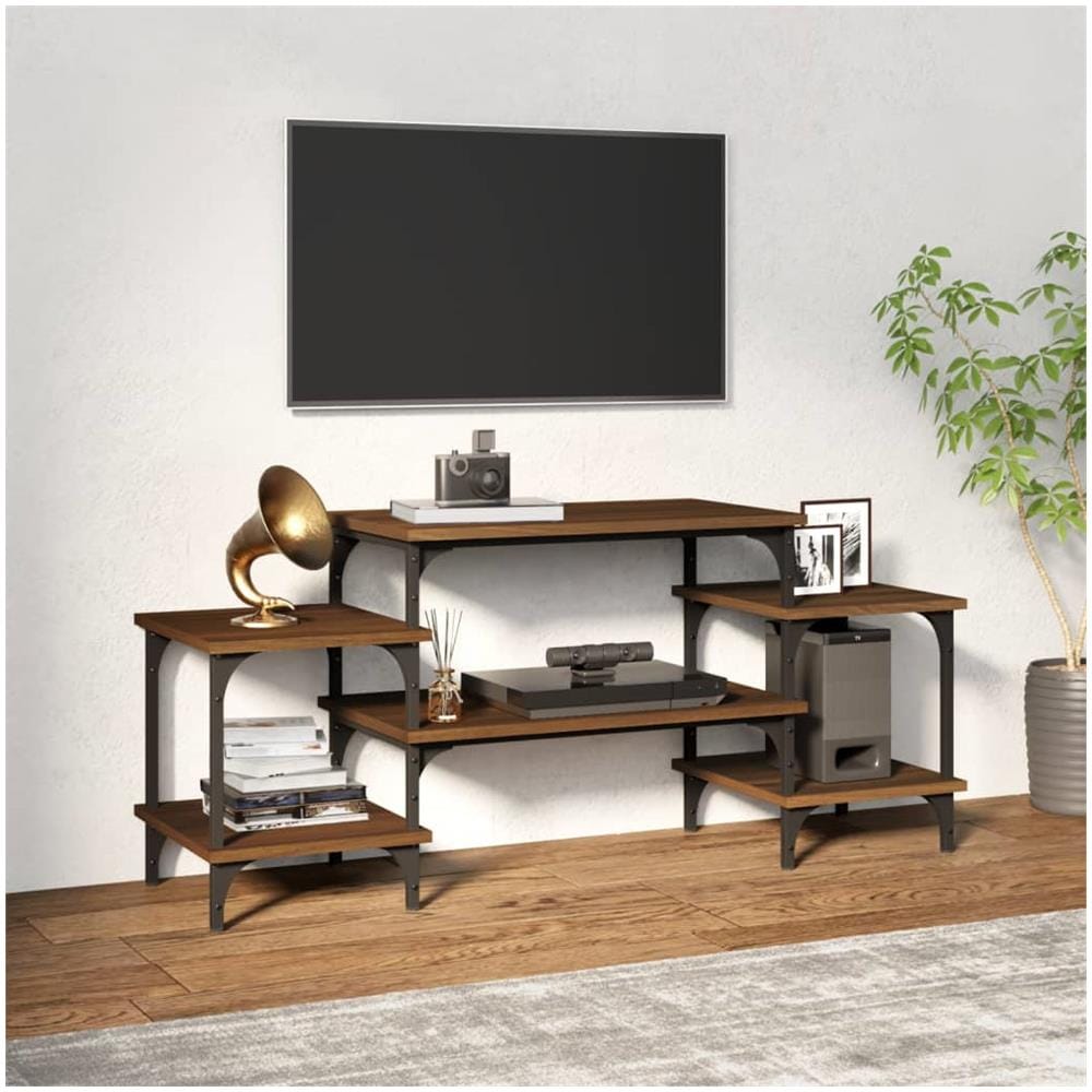 Mobile Porta Tv Rovere Marrone 117x35x52 Cm Legno Multistrato - Foto 1