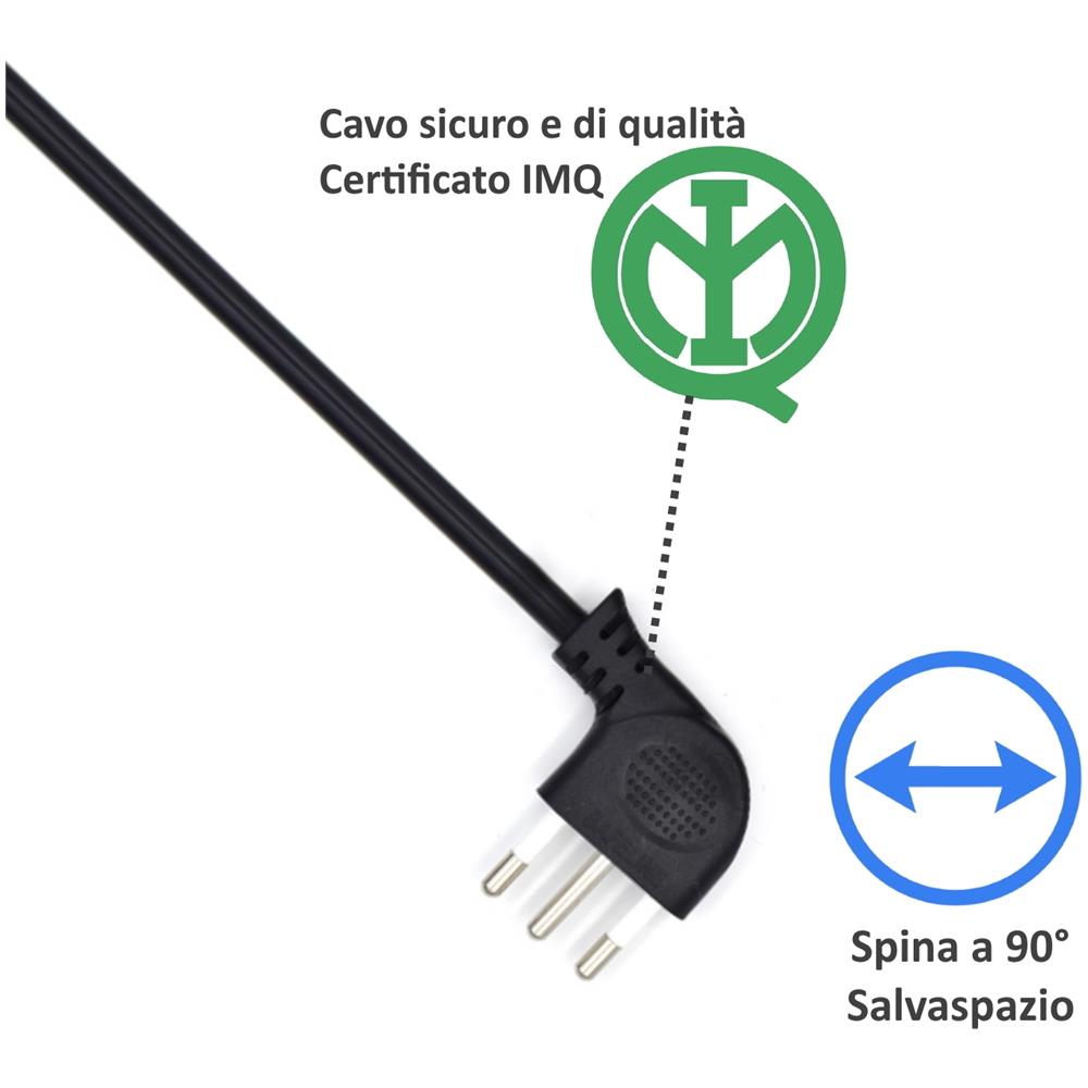 EW3855 prolunghe e multiple 1,5 m 12 presa (e) AC Interno Nero - Foto 2