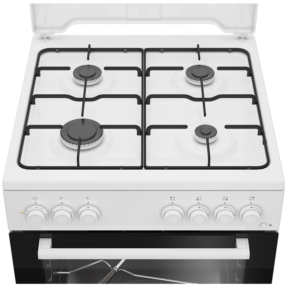 Forno Elettrico Statico con Grill Elettrico e Timer,coperchio in metallo, ventilazione tangenziale, Classe A, Bianco - Foto 3