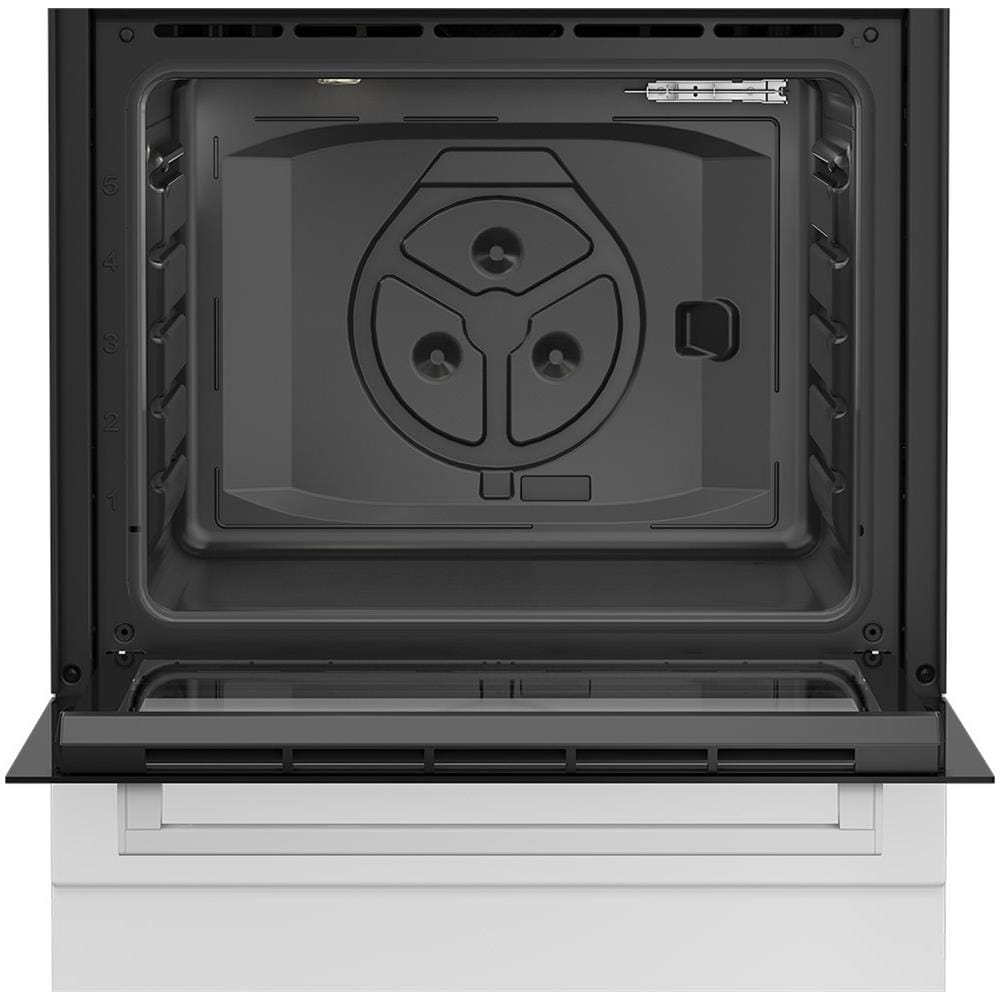 Forno Elettrico Statico con Grill Elettrico e Timer,coperchio in metallo, ventilazione tangenziale, Classe A, Bianco - Foto 4