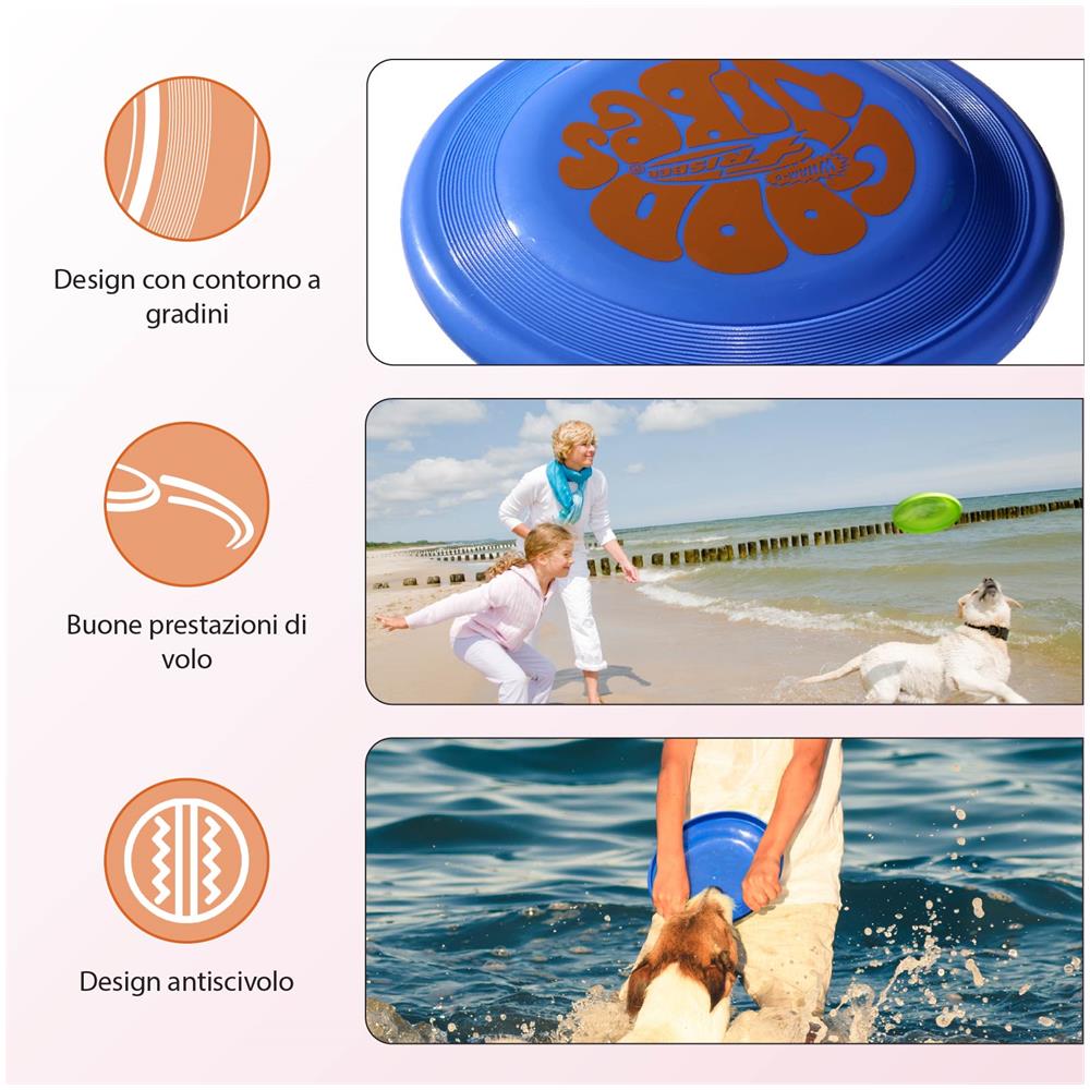 Frisbee 2 Pack Dischi Volanti per Bambini dai 5+ anni, 23.75cm - 100g - Foto 2
