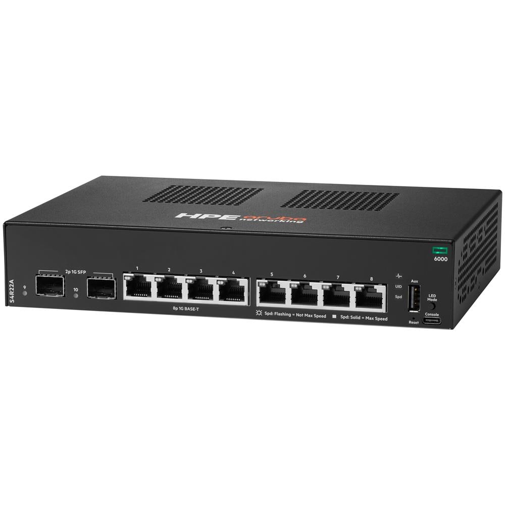 Aruba Networking CX 6000 8p 10M / 100M / 1G 2p SFP 1G Switch - Foto 2