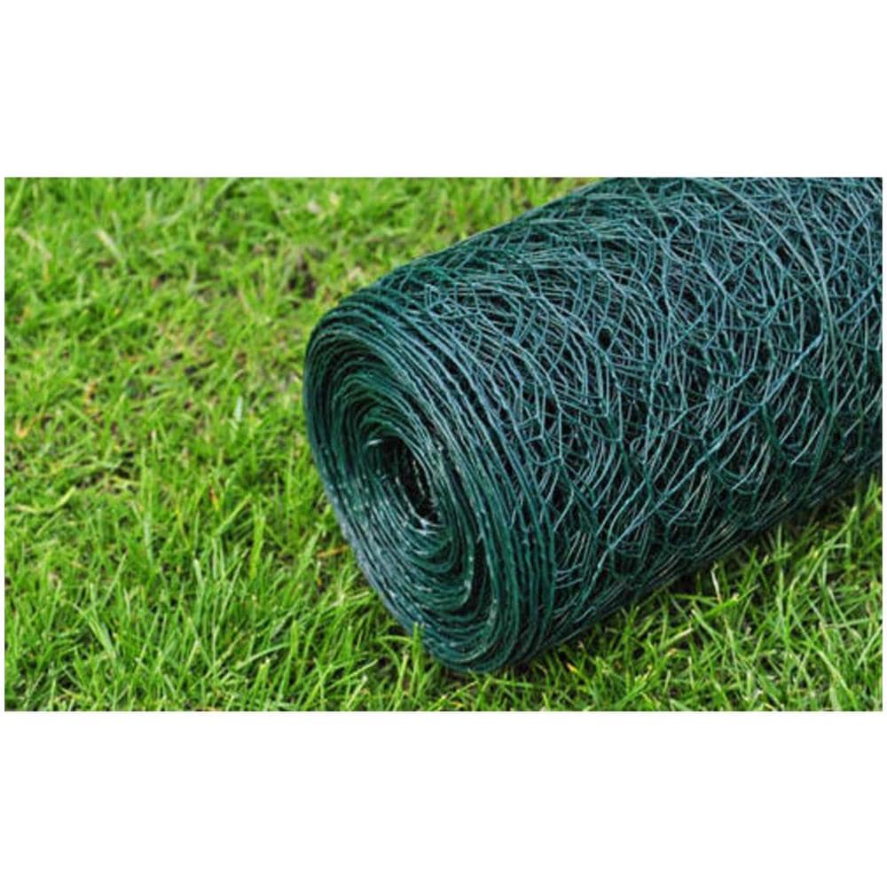 Recinzione in Rete per Pollaio Rivestita in PVC 25x0,75 m Verde - Foto 11