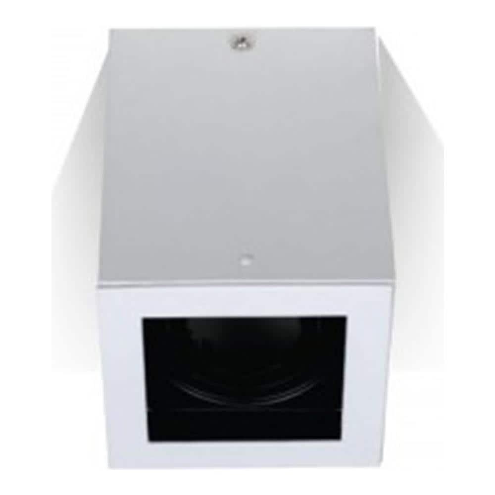 Adattatore Portafaretto Alluminio Quandrato Da Soffitto Per Lampadine Gu10 Gu5.3 - Foto 1