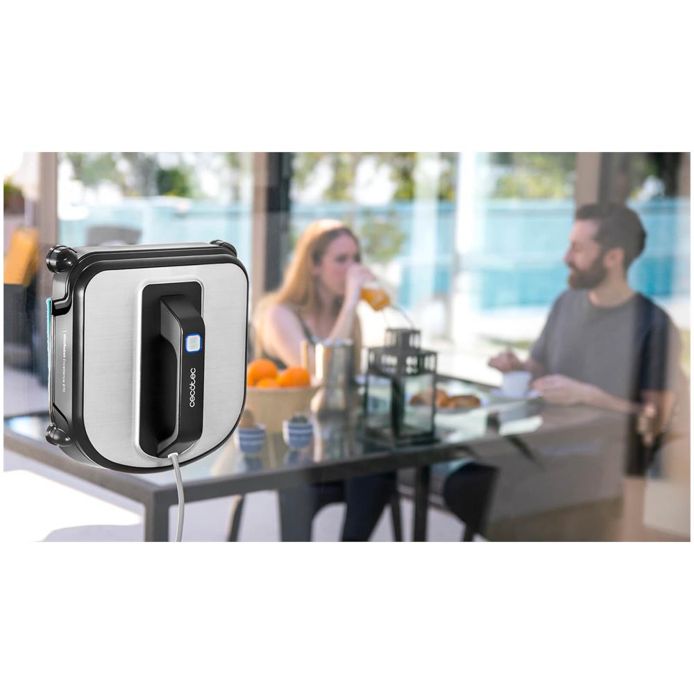 Conga WinRobot Excellence 970 - Robot lavavetri con navigazione iTech Win 3.0, Sistema di rientro alla base, 5 fasi, 4 modalità di pulizia, telecomando, potenza di 75 W, nero e argento. - Foto 2