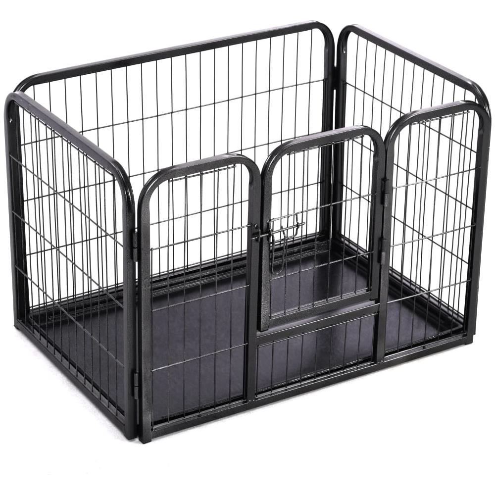 Box Per Cuccioli In Acciaio 93x63x61cm - Foto 1