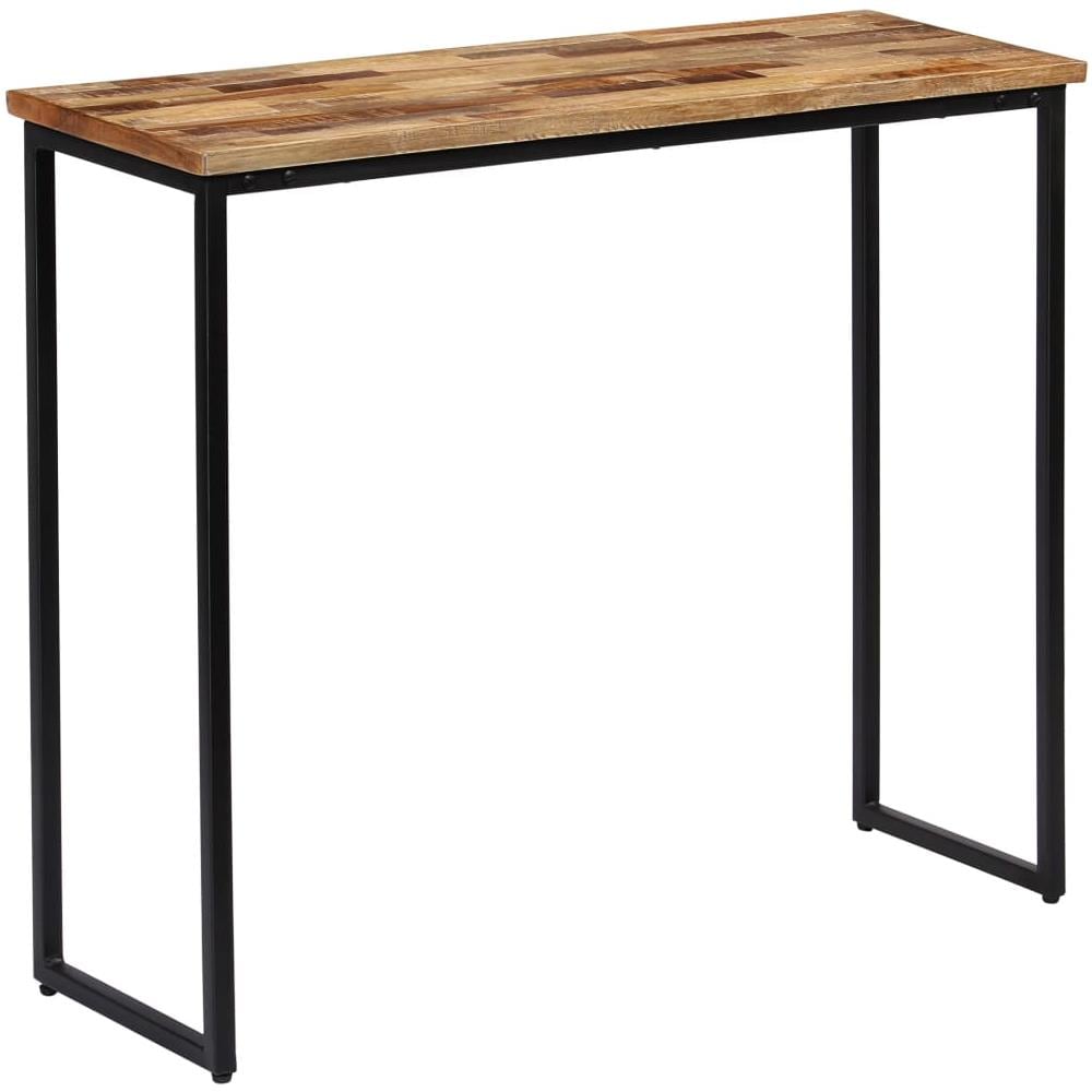 Tavolo Consolle In Legno Di Teak Rigenerato 90x30x76 Cm - Foto 1