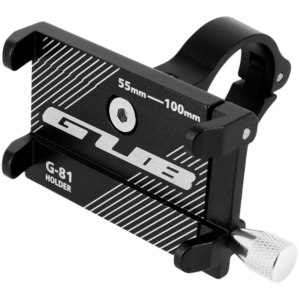 Supporto Bici Per Smartphone 55-100 Mm Di Larghezza Manubrio G-81 Acciaio Nero - Foto 1