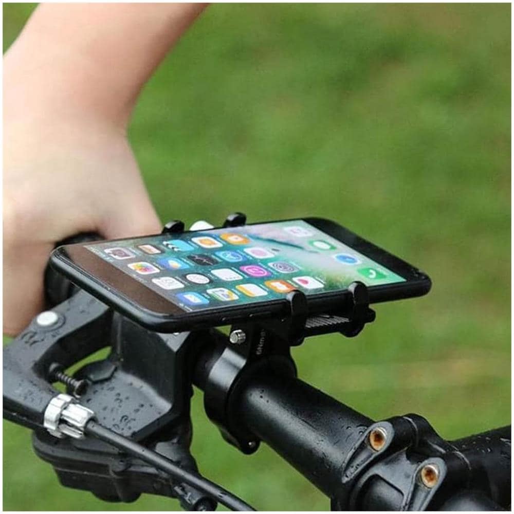 Supporto Bici Per Smartphone 55-100 Mm Di Larghezza Manubrio G-81 Acciaio Nero - Foto 2