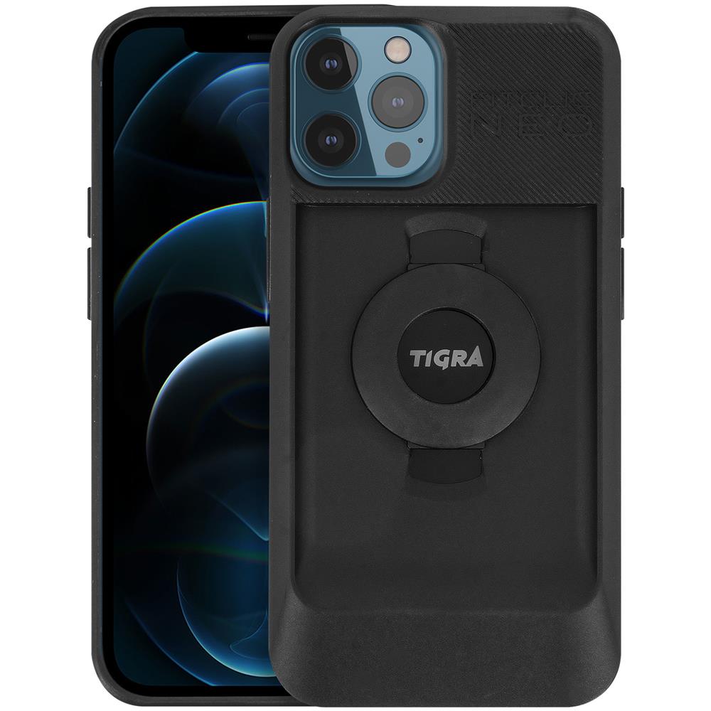 Cover Iphone 12 Pro Max Semi-rigida Magnetico / meccanico Fitclic Neo Nero - Foto 2