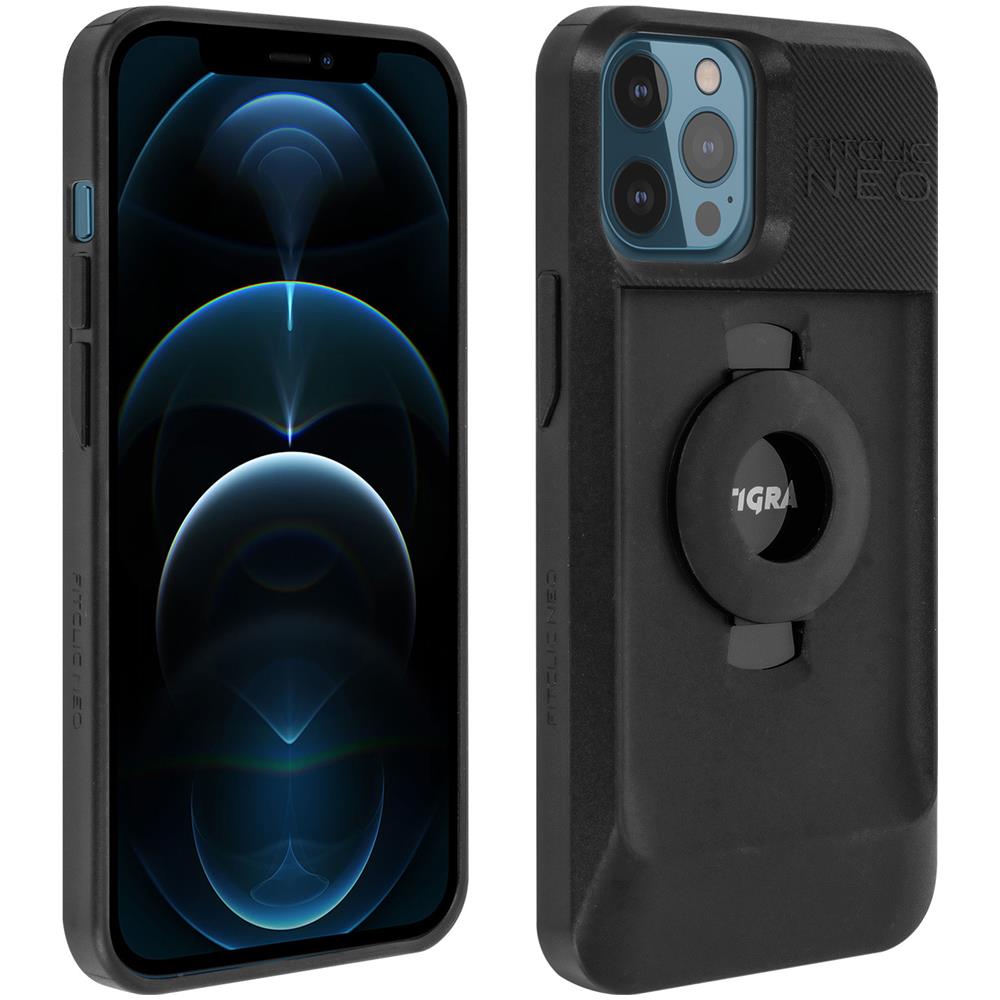 Cover Iphone 12 Pro Max Semi-rigida Magnetico / meccanico Fitclic Neo Nero - Foto 1