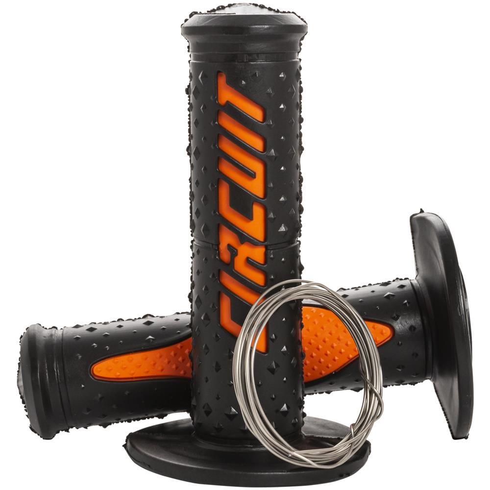 Coppia Manopole Electra Nera / arancio - Foto 1