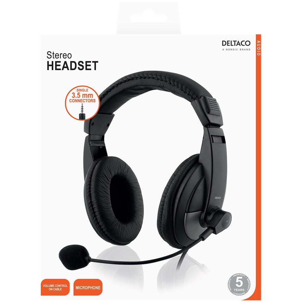 Auricolare Over-ear Con Controllo Del Volume, 4 Pin 3,5 Mm, Nero - Foto 9