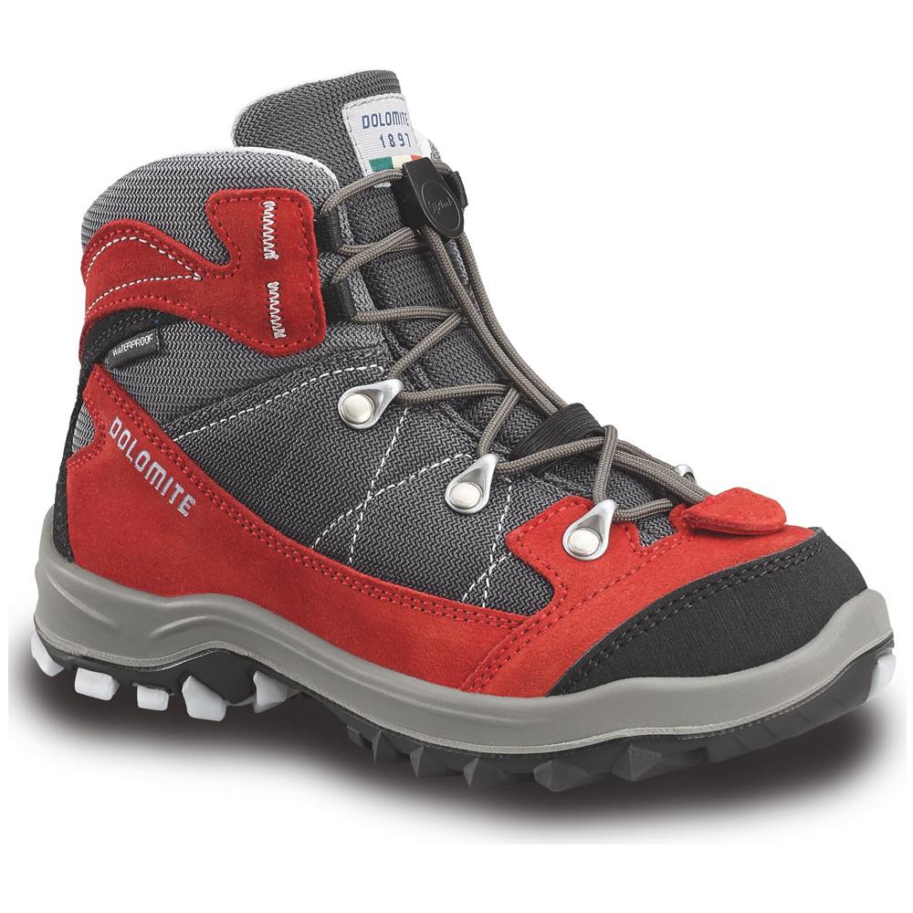 Scarpe Davos Jr Wp Trekking Waterproof Junior - Fiery Red-anthracite Grey Eu 38.0 - Foto 1