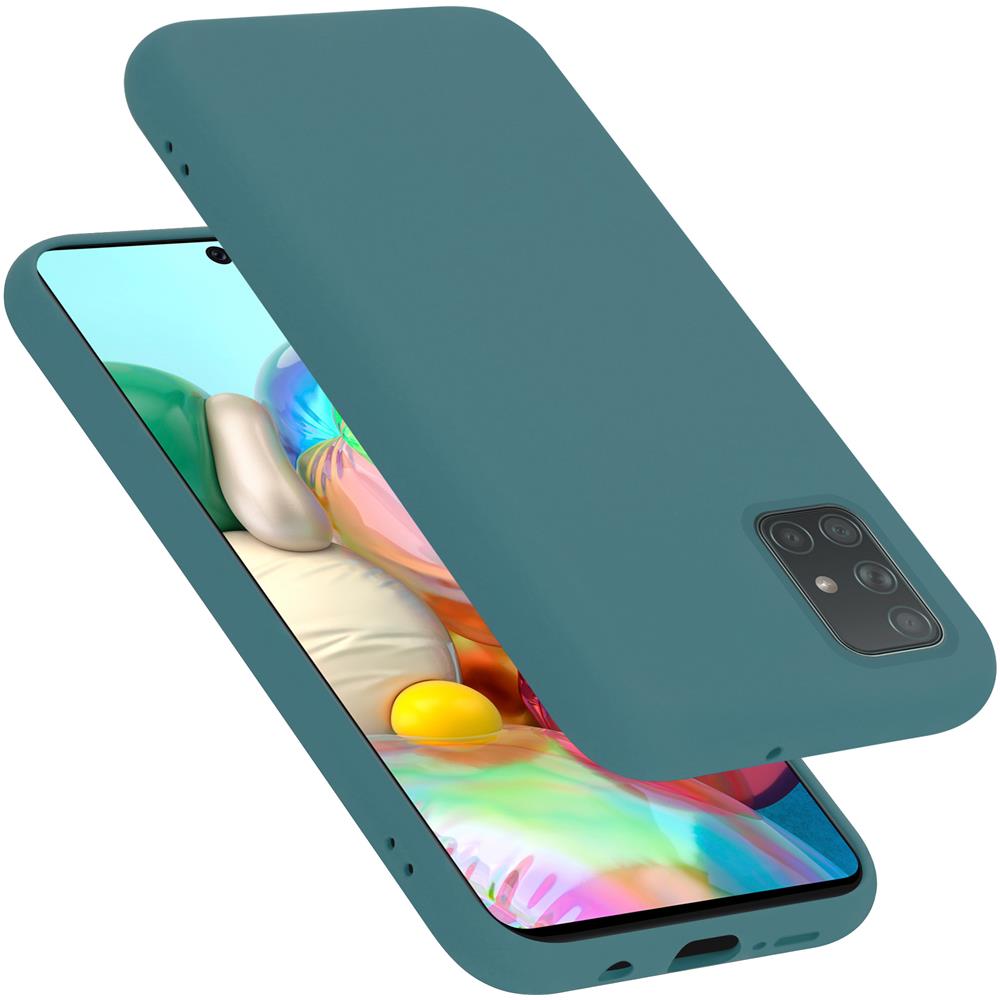 Custodia Compatibile Con Samsung Galaxy A51 4g / M40 In Liquid Verde - Coperchio Protettivo In Silicone Tpu Flessibile - Foto 1