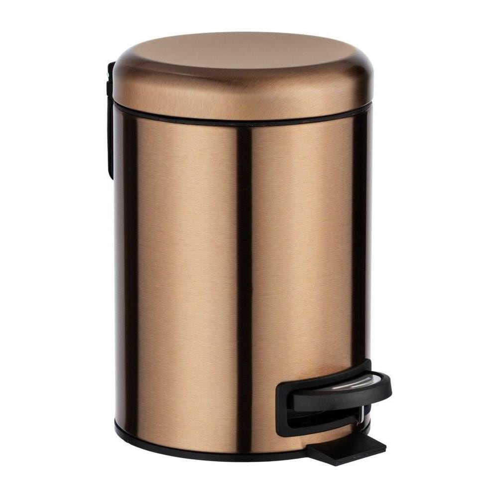 Cestino Bagno Leman, Rame Opaco, 3 L, - Foto 1