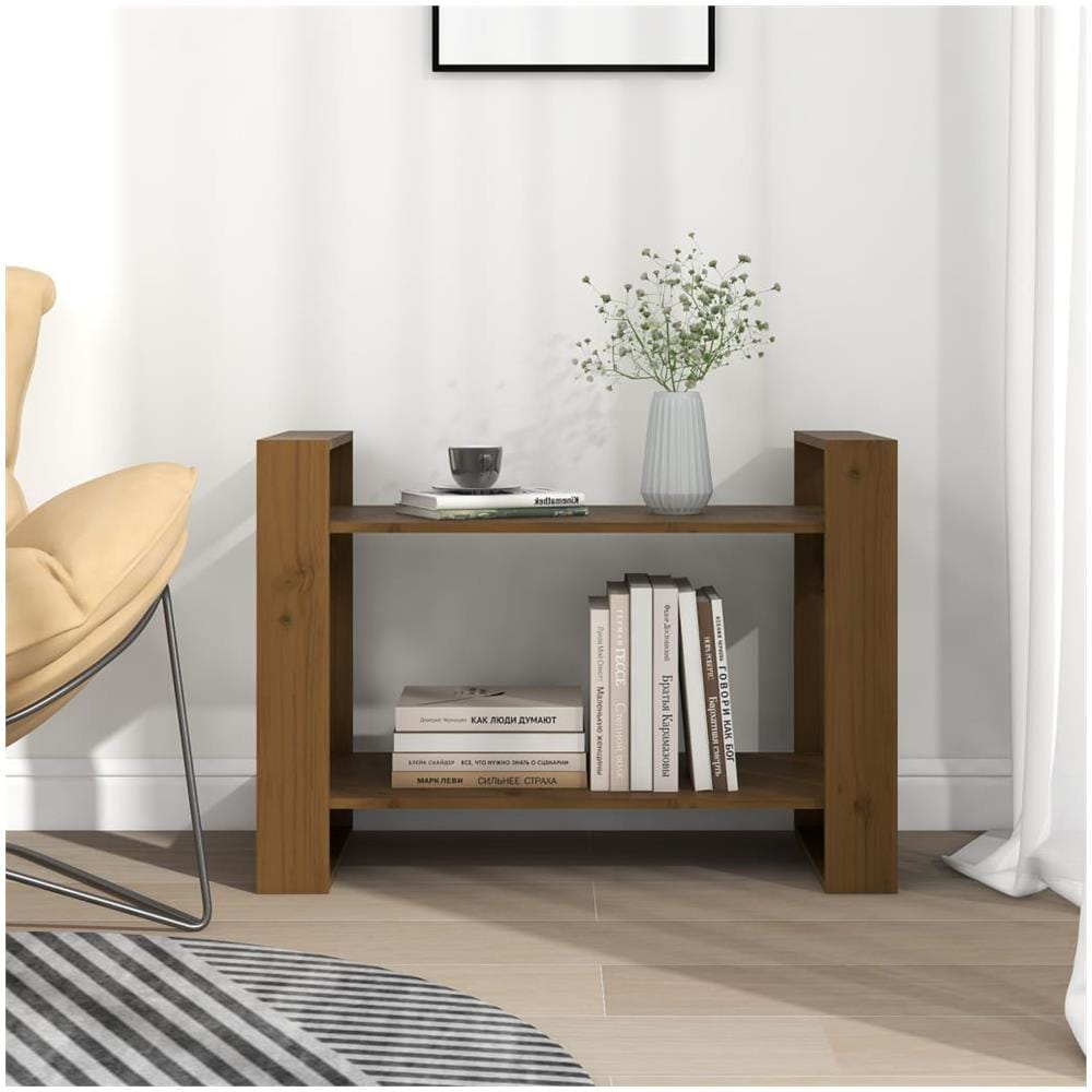Libreria / divisorio Miele 80x35x56,5 Cm Legno Massello Di Pino - Foto 3