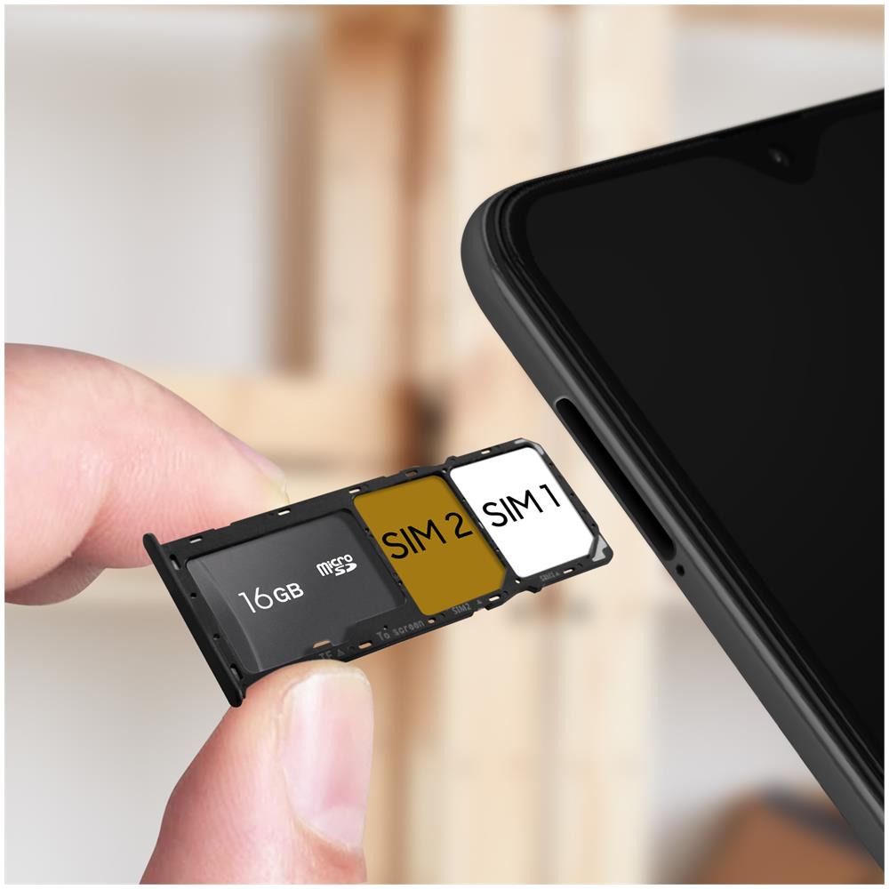 Slot Scheda Sim Di Ricambio Compatibile Per Samsung Galaxy A22 5g Nero - Foto 4