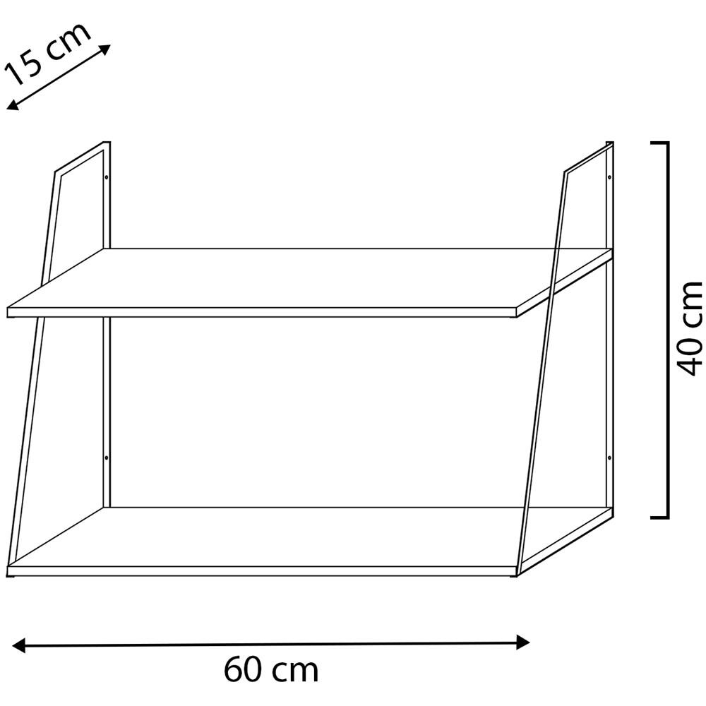 Scaffale Da Muro Eloi A 2 Livelli - Foto 4