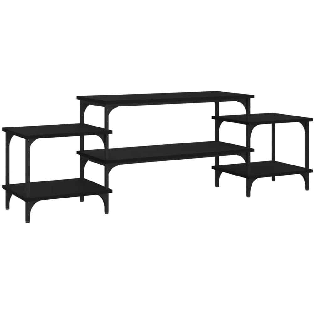 Mobile Porta Tv Nero 157x35x52 Cm In Legno Multistrato - Foto 2