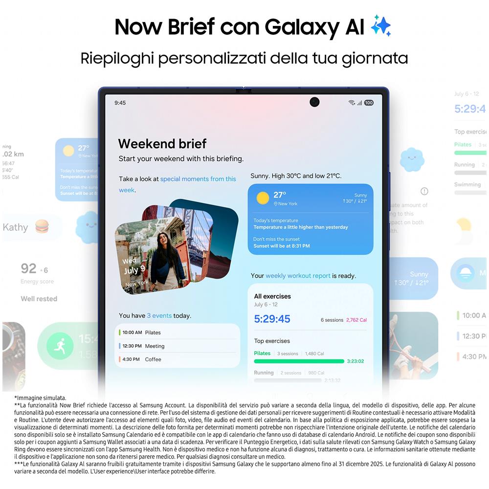 Galaxy Z Fold7 AI 5G 256GB 12GB Ram Display 6,5" / 8" Main Camera 200MP USB Type-C DualSim: nano + eSim Android 16 Snapdragon 8 Gen3 4400mAh Silver Shadow - Foto 9