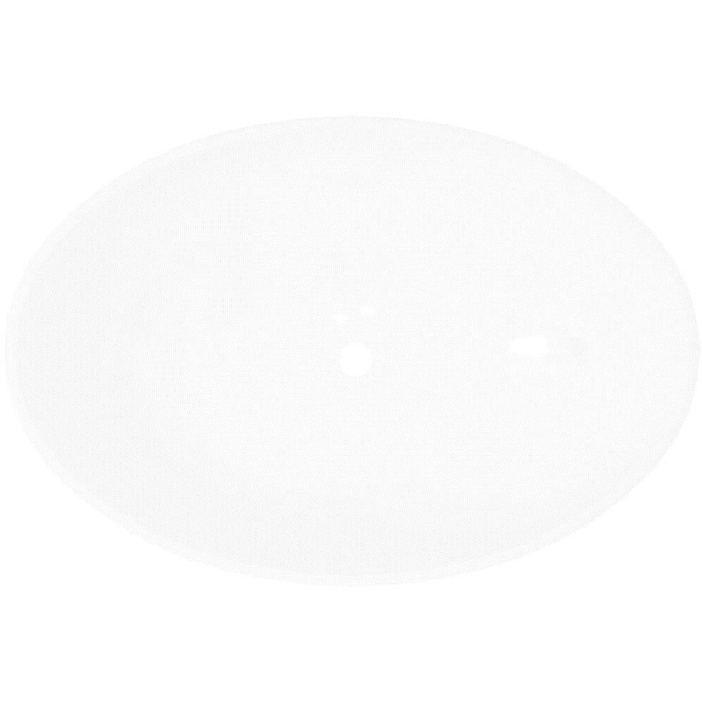 Lavello in Ceramica a forma Ovale Dimensioni 40 x 33 cm Colore Bianco - Foto 6