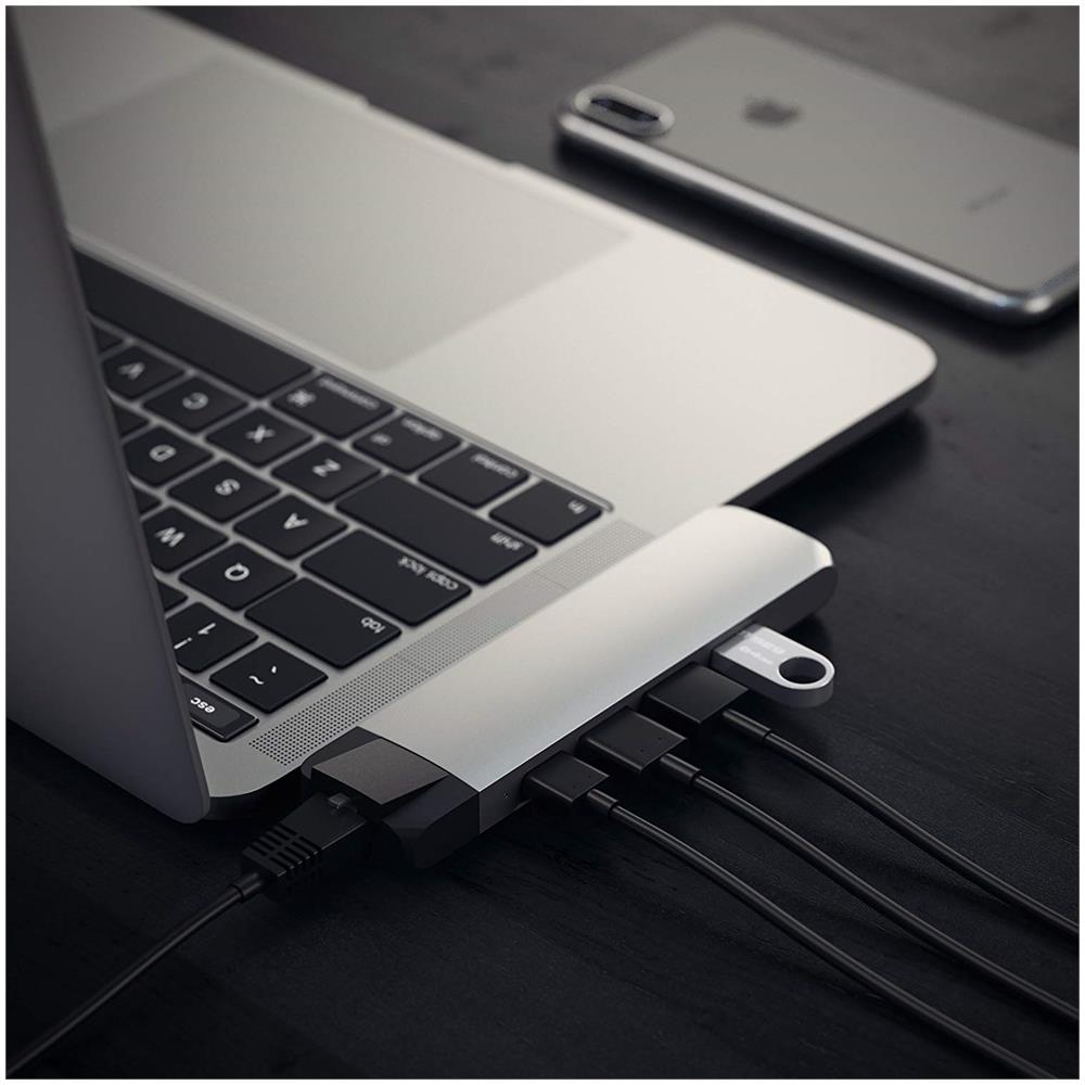 Pro Hub USB-C con Ethernet + HDMI 4k Colore Silver - Foto 7