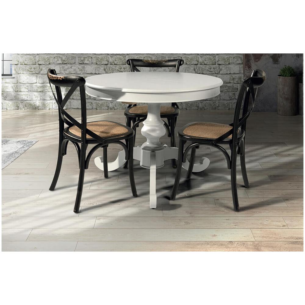 Barry - Tavolo Da Pranzo Allungabile In Legno Massello Tondo - Foto 2