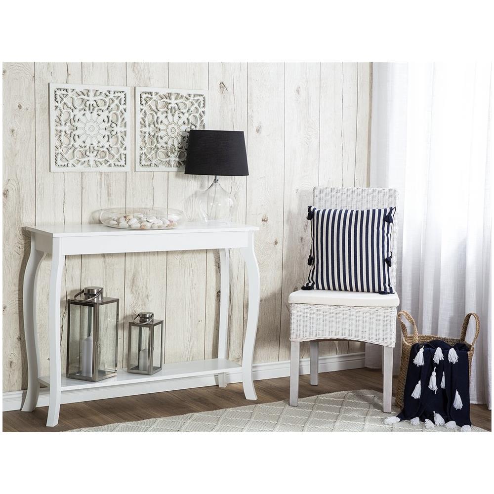 Tavolino Consolle In Mdf Verniciato Bianco Hartford - Foto 1
