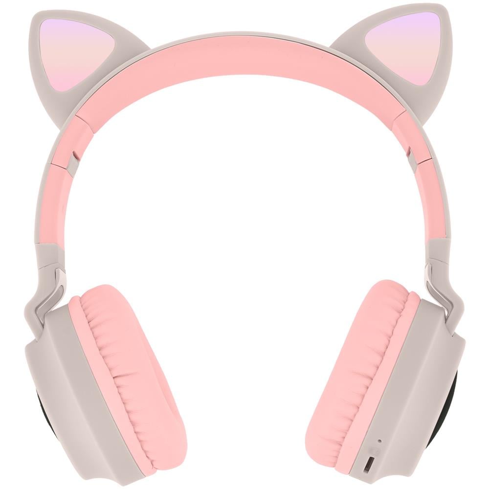 Cuffie Bluetooth Design Orecchie Gatto Animazione Luminosa Autonomia 12h - Foto 1