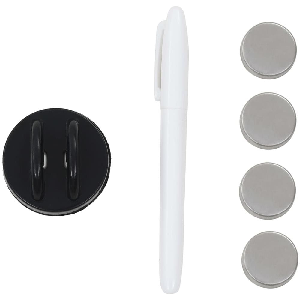 Lavagna Magnetica A Parete In Vetro 80x60 Cm Nera - Foto 4